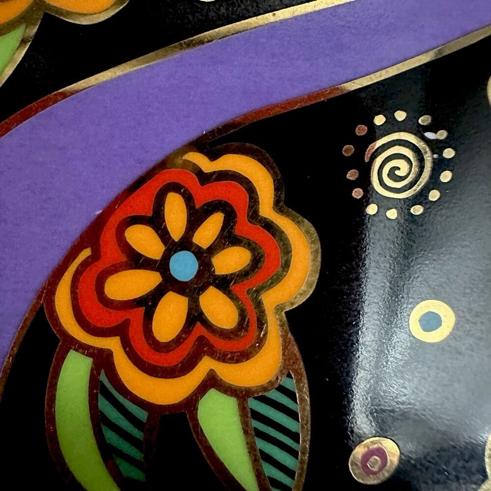 Laurel Burch Feline Fantasy Royal Doulton Cat Plate Franklin Mint 1995 8” Decor - Picture 7 of 16